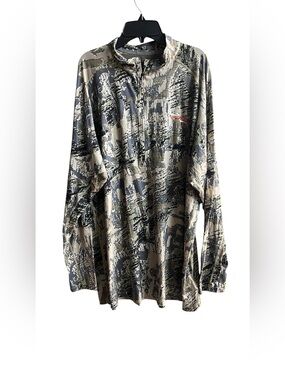 Sitka XXXL wool blend camouflage long sleeve pullover